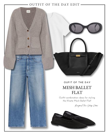 Outfit of the Day - Outfit combination idea for styling the Khaite Mesh Ballet Flat!

Mesh Ballet Flats - One of the biggest and most coveted trends this year. 
A modern, unique and sophisticated textural update on such a classic style.





#LTKMostLoved #LTKstyletip #LTKover40
