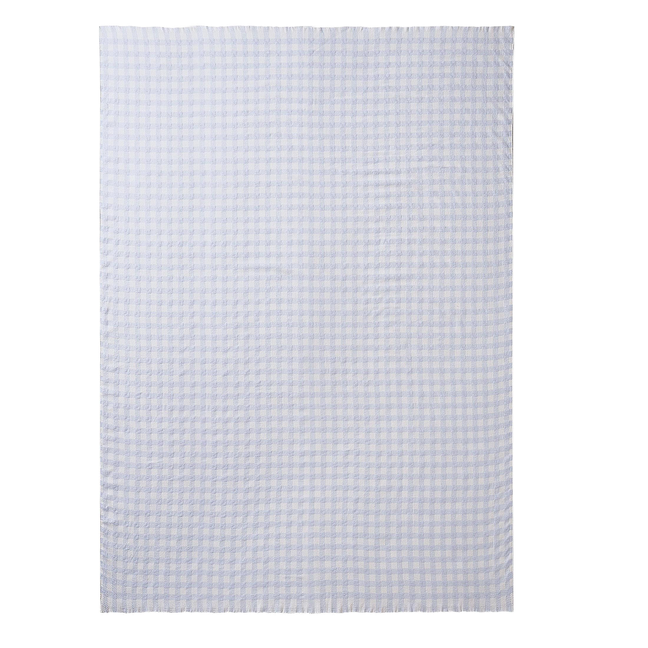 My Texas House Blue Woven Gingham Fringe Throw, 60" x 80" | Walmart (US)