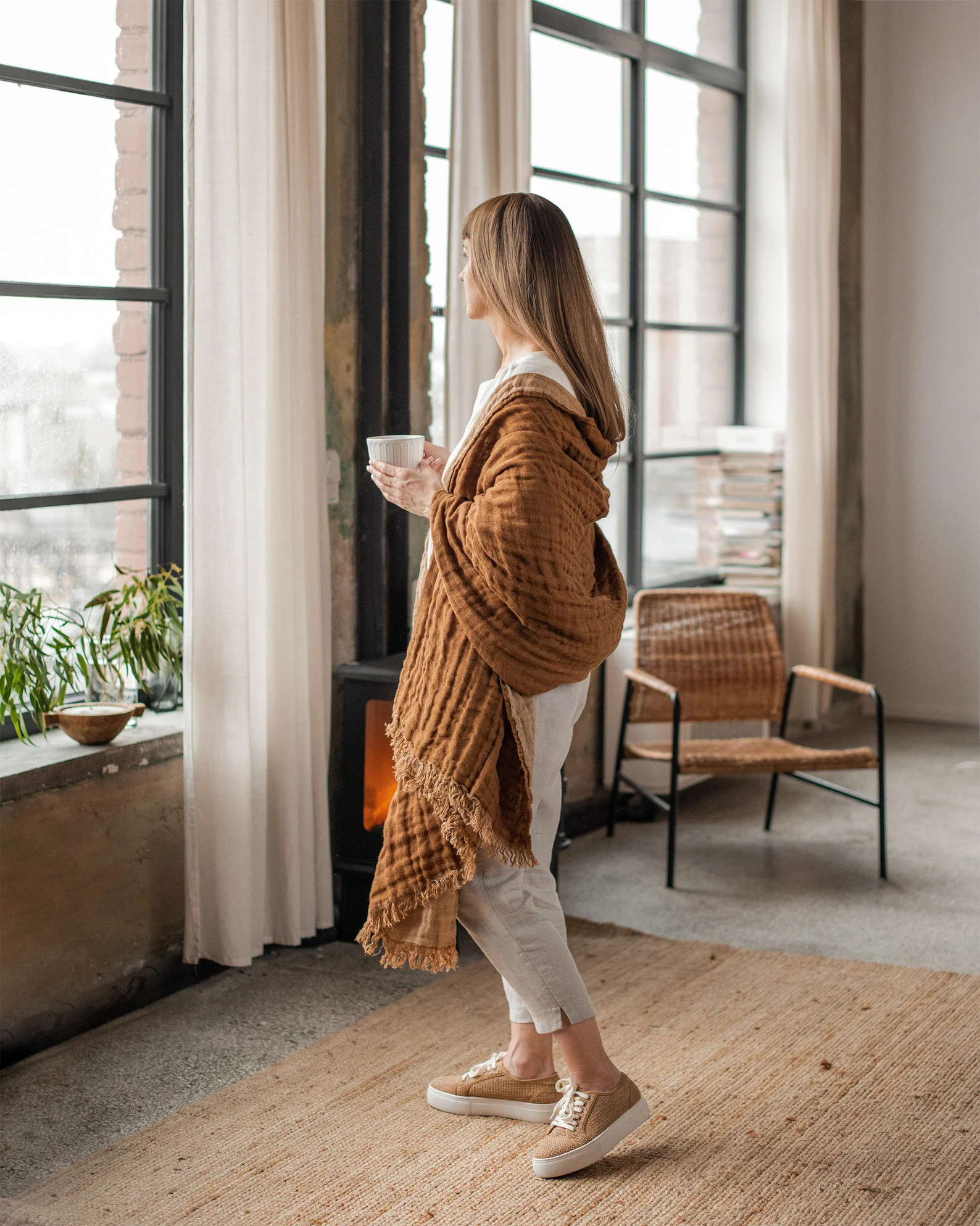 Linen Throw Blanket / Reversible Linen Throw / Blanket for Bed - Etsy | Etsy (US)