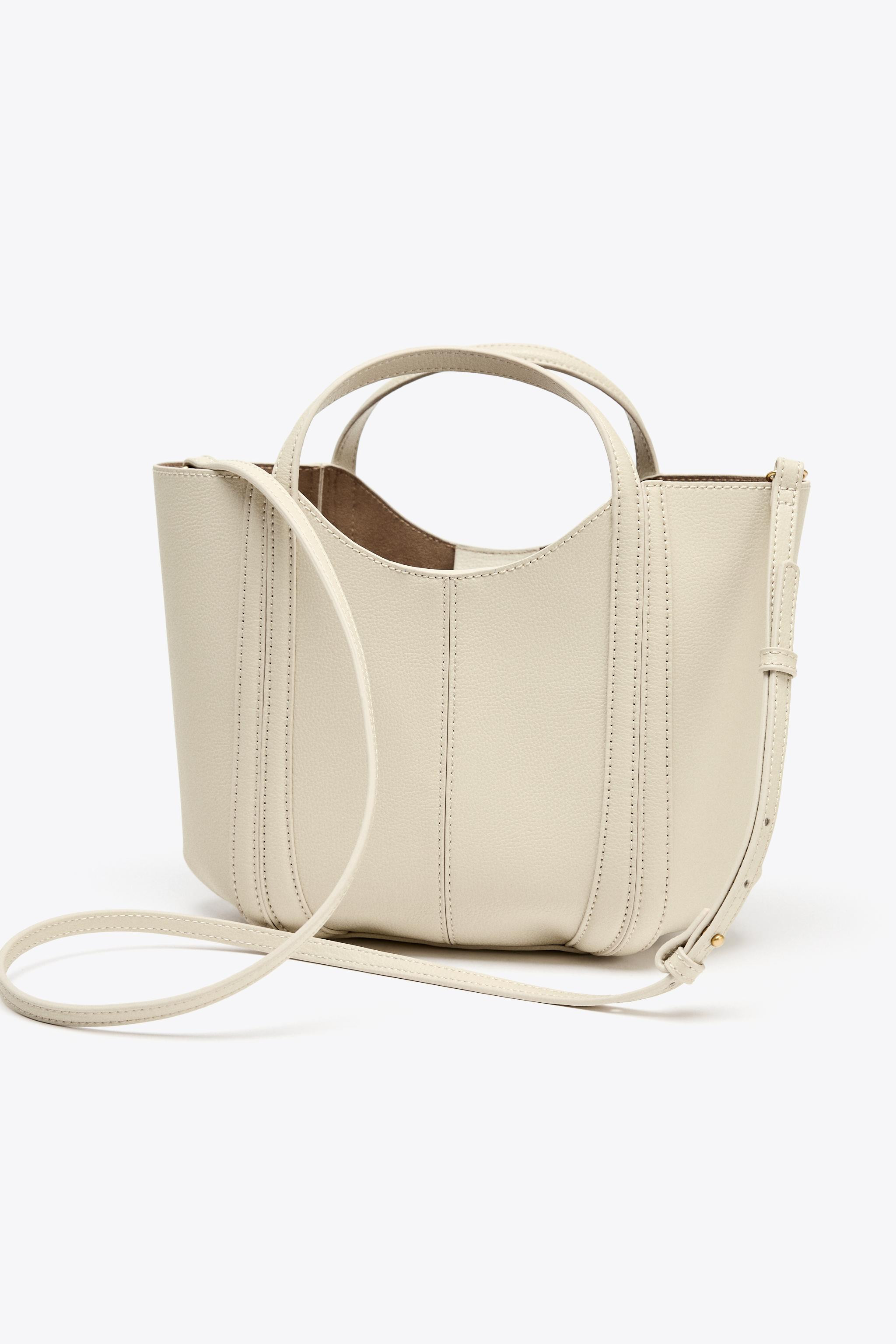 MINI CITY BAG WITH TOPSTITCHING | Zara UK