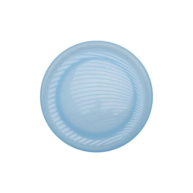 Mainstays - Blue Round Plastic Swirl Pattern Plate, 10.5 inch | Walmart (US)