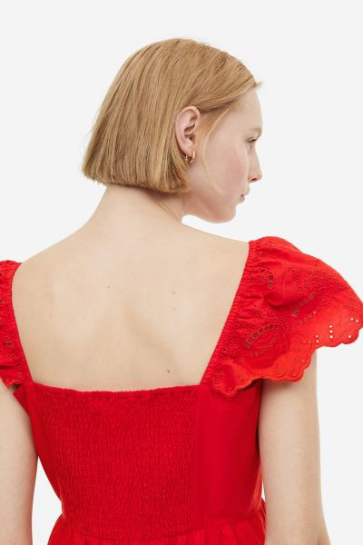 Dress with Eyelet Embroidery | H&M (US + CA)