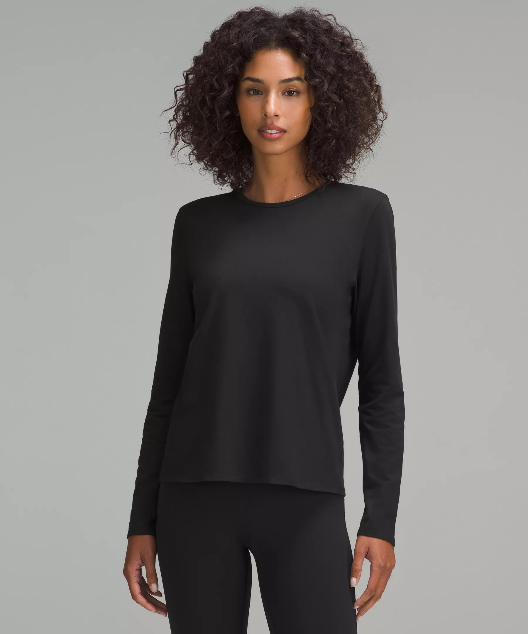 Organic Cotton Crewneck Long-Sleeve Shirt | Lululemon (US)