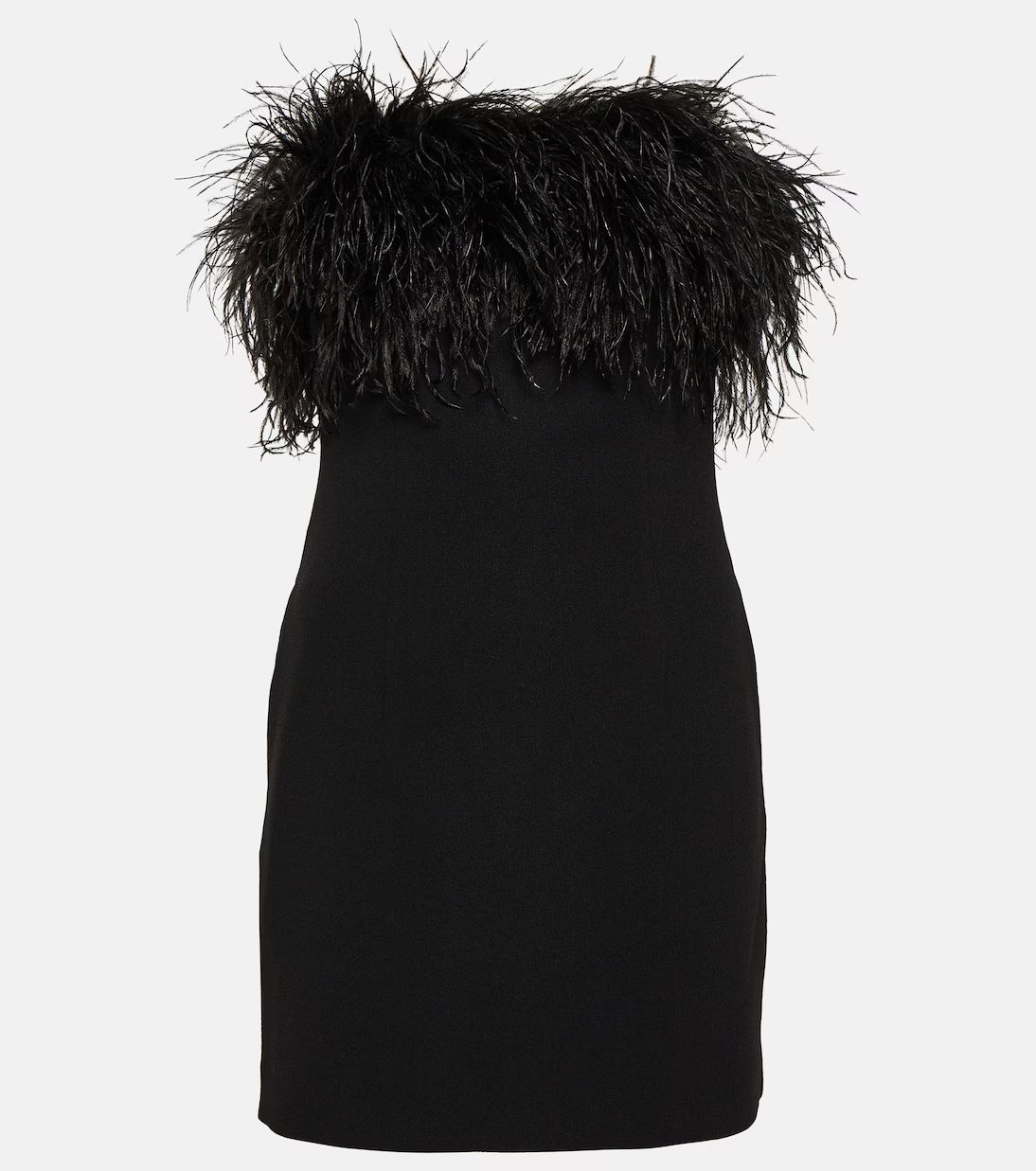 After Hours feather-trimmed minidress | Mytheresa (US/CA)