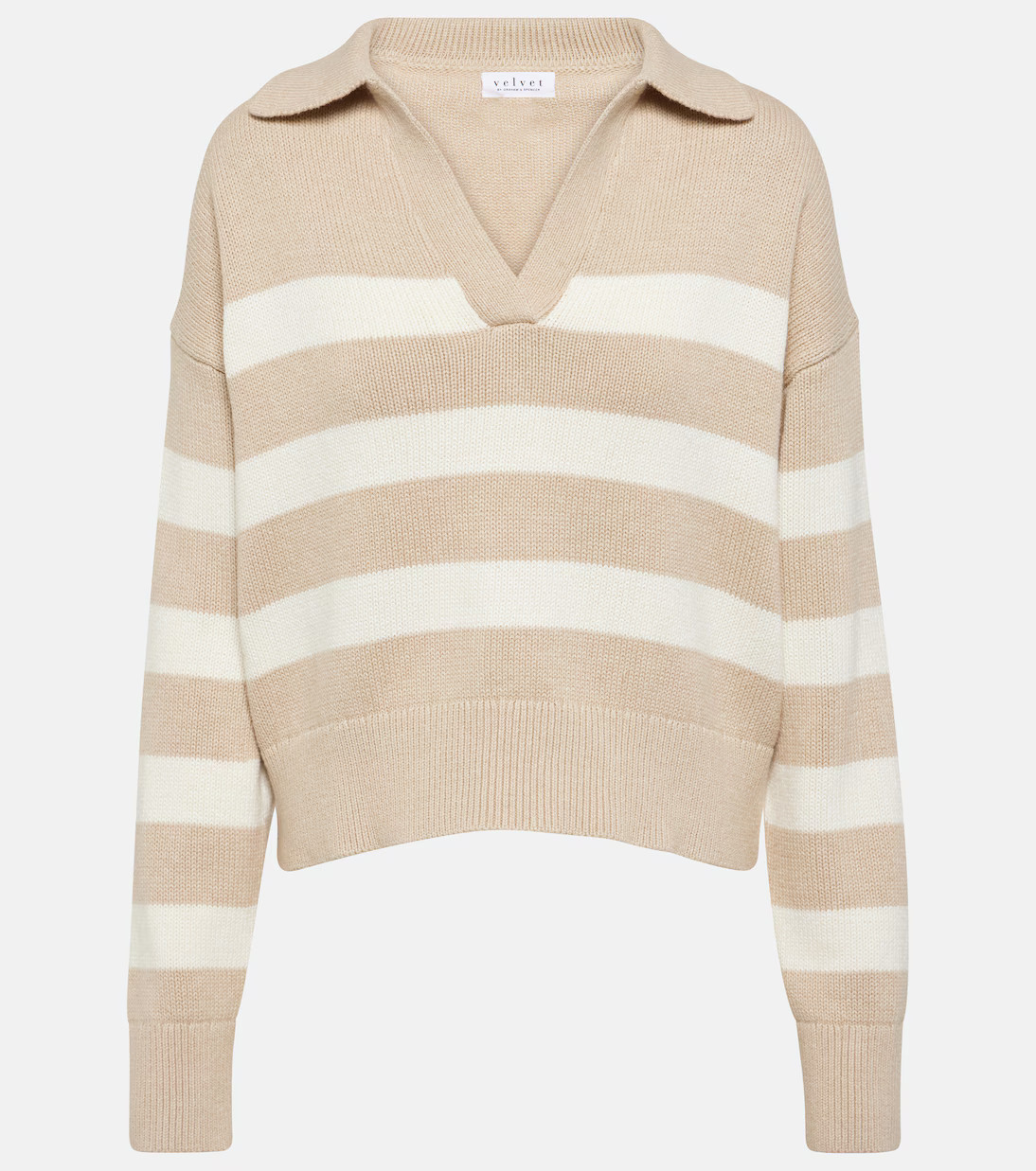 Lucie cotton and cashmere polo sweater | Mytheresa (US/CA)