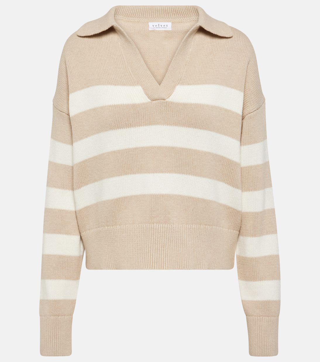 Lucie cotton and cashmere polo sweater | Mytheresa (US/CA)