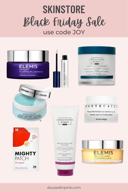 Skinstore.com beauty favorites. Elemis, Mighty Patch, Peter Thomas Roth, RevitaBrow, Christophe Robin, Chantecaille.

Use code JOY for Black Friday discounts plus my personal code JILL to save more!

#LTKCyberweek #LTKHoliday #LTKbeauty