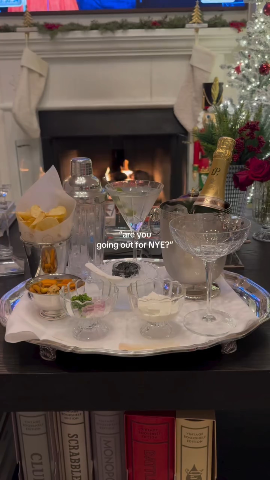 The only plans I’ll accept! *last year’s spread*🍸🎇

#caviar #martini #nye #homebody #stayingin