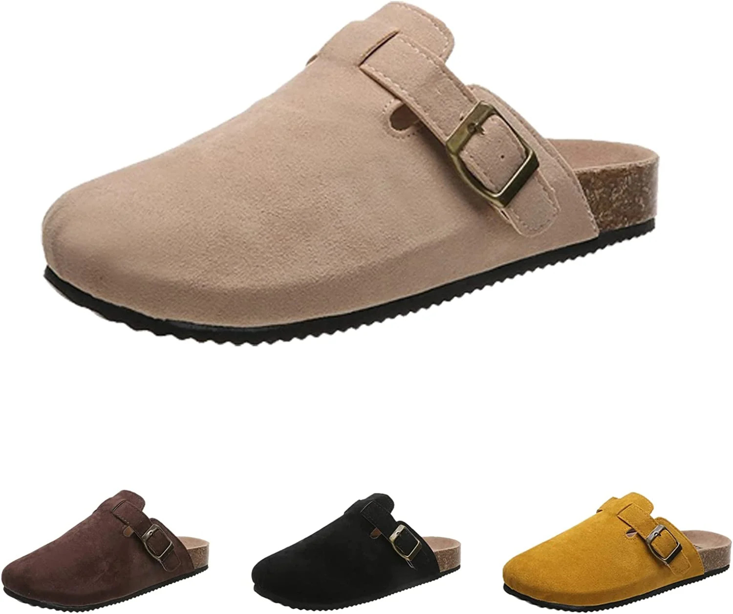 Womens Cork Slippers,Soft Clogs for Women,Womens Clogs-Mules House Slipers with Arch Support and ... | Walmart (US)