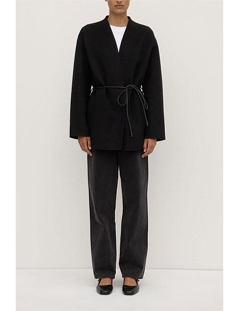 Rhea Wool Jacket Black | David Jones (Australia & New Zealand)