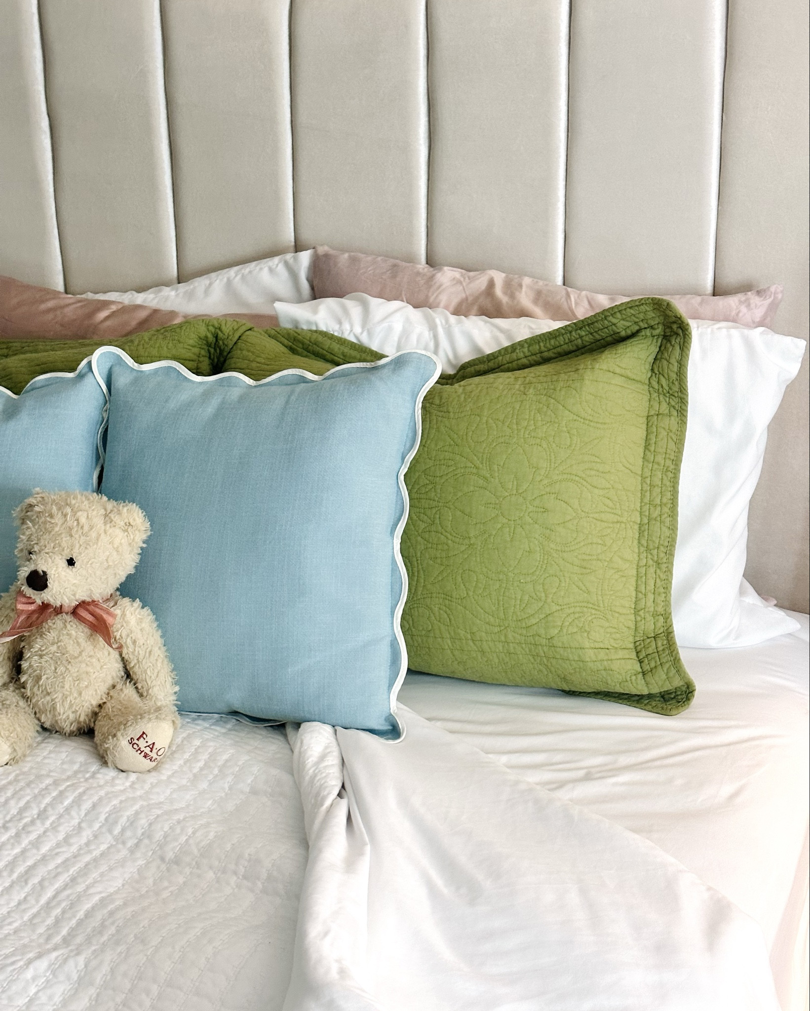 My favorite sheets!! 10/10 quality on these John Linen Sheets & Bed Spray!! 👏🏻🫶 So soft and amazing quality!!  At first I was adding them into my sheet rotation, but now I just wash them and put them right back on! 🥰 Truly my fav!! 

#LTKGiftGuide #LTKU #LTKFindsUnder100