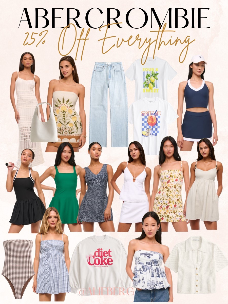Abercrombie Sale!! 25% off everything plus an additional 15% off with code AFSUMMER

Abercrombie, jeans, petite style, midsize fashion, summer outfits, summer dresses, Diet Coke sweatshirt, Memorial Day sale 

#LTKMidsize #LTKPetite #LTKSaleAlert