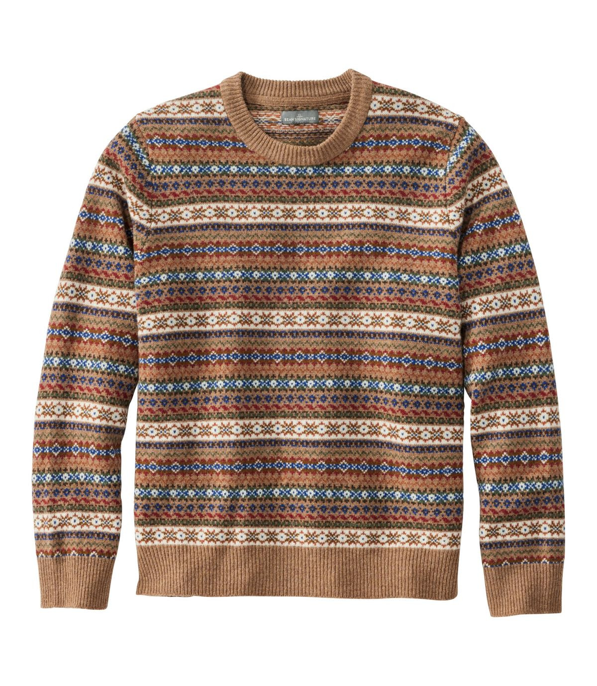 Men's Signature Camp Merino Wool Crewneck Sweater, Pattern | L.L. Bean