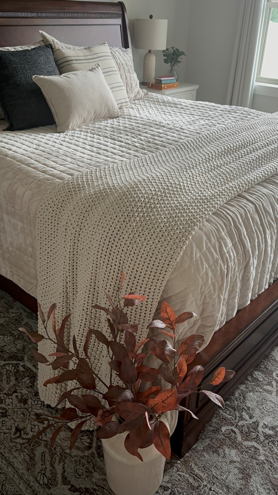 A hint of fall in this primary bedroom! Staging works! 

#LTKFallSale #LTKHome #LTKSeasonal