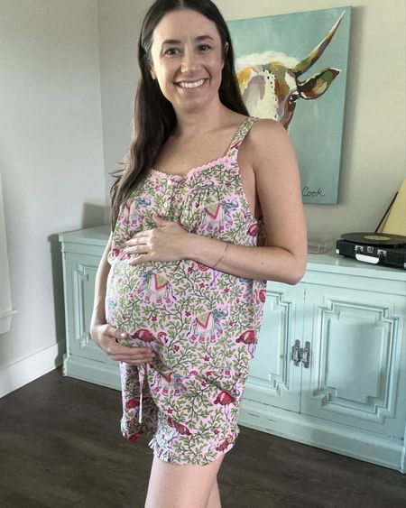 Need a Mother’s Day gift idea? Give her the gift of comfort from @printfresh ✨ #ad 

Printfresh is a woman-owned company with hand painted patterns made ethically! Their pajamas are made from organic cotton to fit sizes XXS-6X. I’m wearing a small in the set and XS in the nightgown at 37 weeks pregnant. Which one is your favorite? 

#LTKGiftGuide #LTKbump