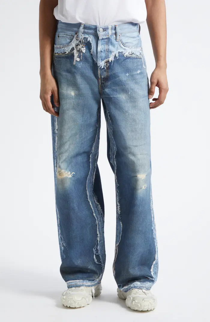 Acne Studios 1981 Trompe l'Oeil Wide Leg Jeans | Nordstrom | Nordstrom