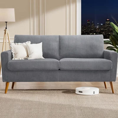 Dyonery 68" Loveseat Sofa Comfy Couch,Modern Loveseat Couches for Living Room/Bedroom,Comfy Sofa with Spring Cushion,Solid Wood,Tool-Free Assembly | Target