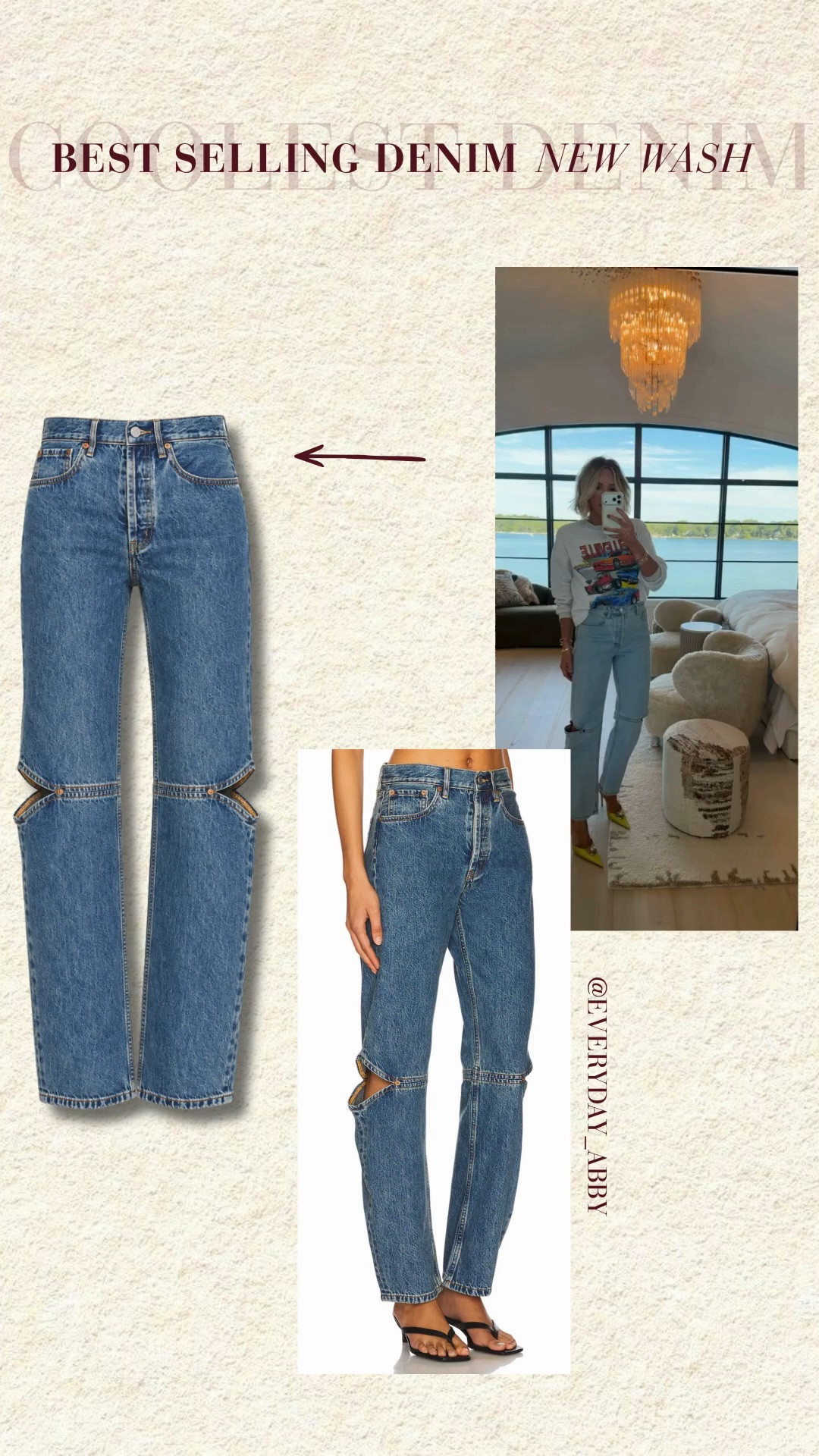 Such a fun & unique pair of denim 👏 just dropped in a new wash 💥

#LTKootd #LTKdayinmylife #LTKSeasonal