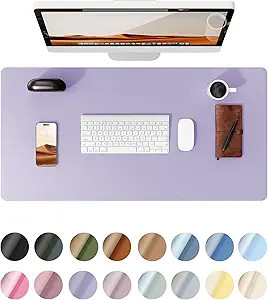 YSAGi Leather Desk Pad Protector, Office Desk Mat, Large Mouse Pad, Non-Slip PU Leather Desk Blot... | Amazon (US)