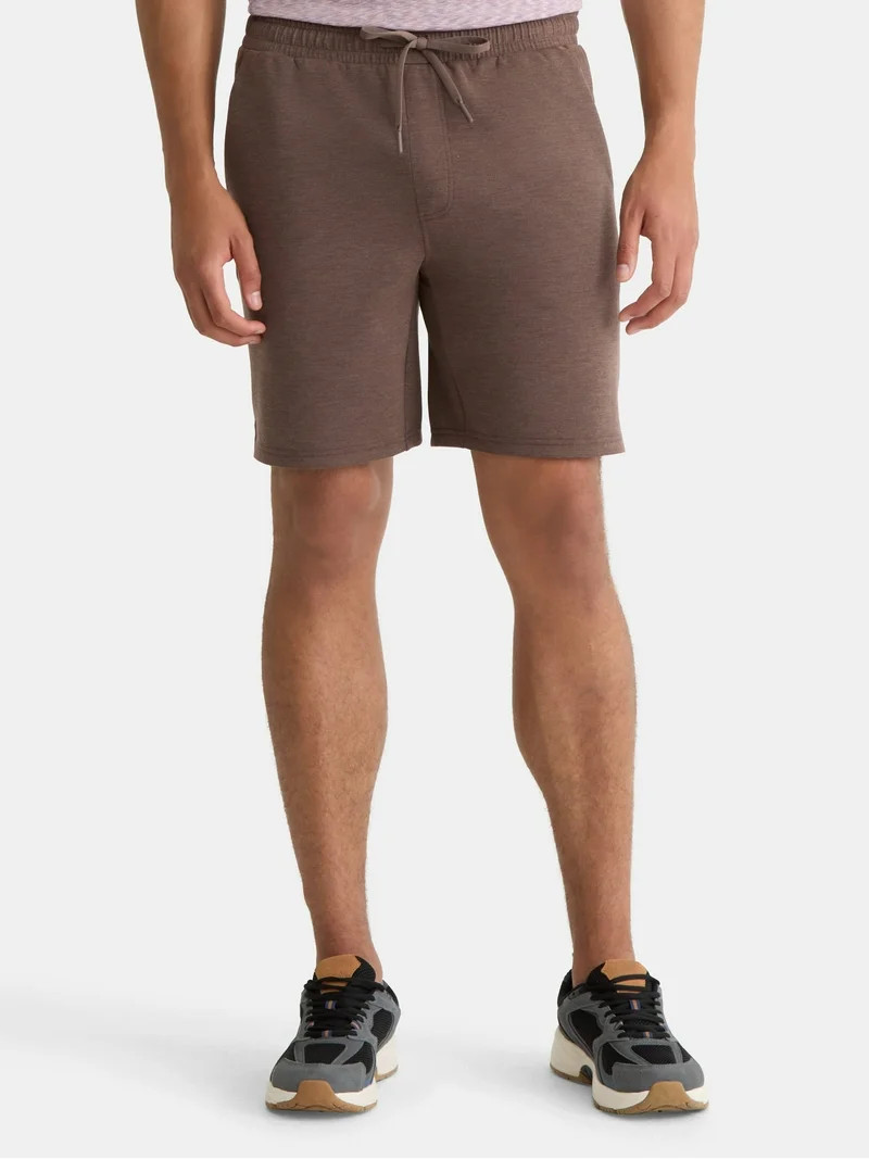 Athletic Works Men's and Big Men's Fusion Double Knit Shorts 8" Inseam, Sizes S-5XL | Walmart (US)