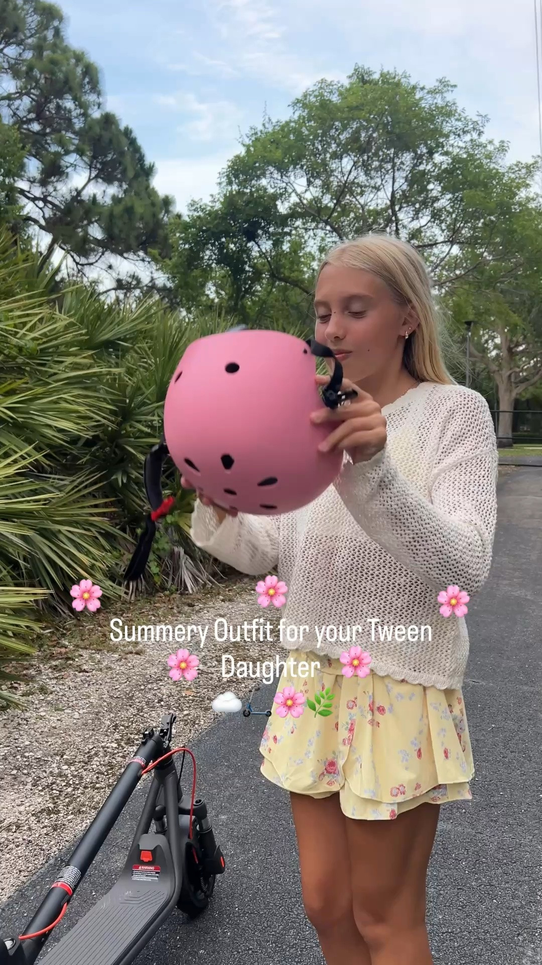 Cute summery outfit for your tween. Linking her helmet + scooter, too! 🛴🌸

#LTKmomlife #LTKKids