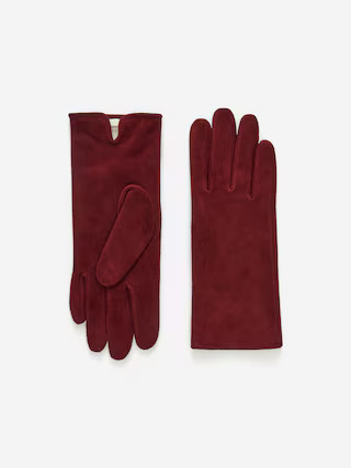 Suede Gloves – Dark Red – Women – ARKET GB | Arket UK