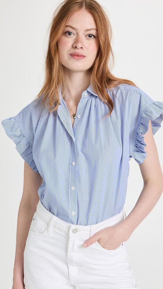 Marianne B Ruffle Sleeve Shirt | Shopbop