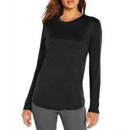 Banana Republic Long Sleeve Crewneck Top Womens black Size M | Walmart (US)