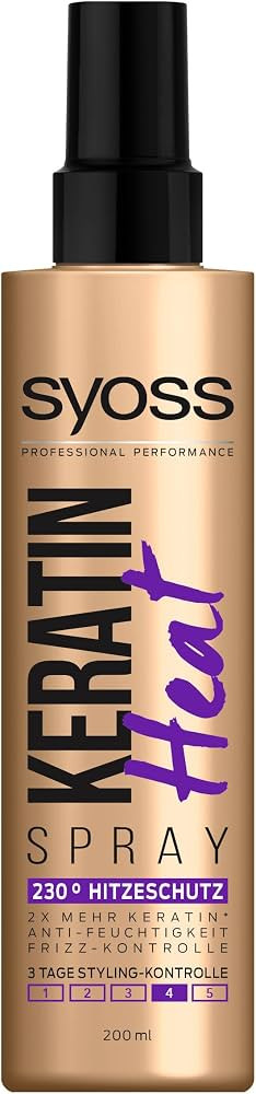 Syoss Keratin Heat Hitzeschutzspray, 200ml | Amazon (DE)