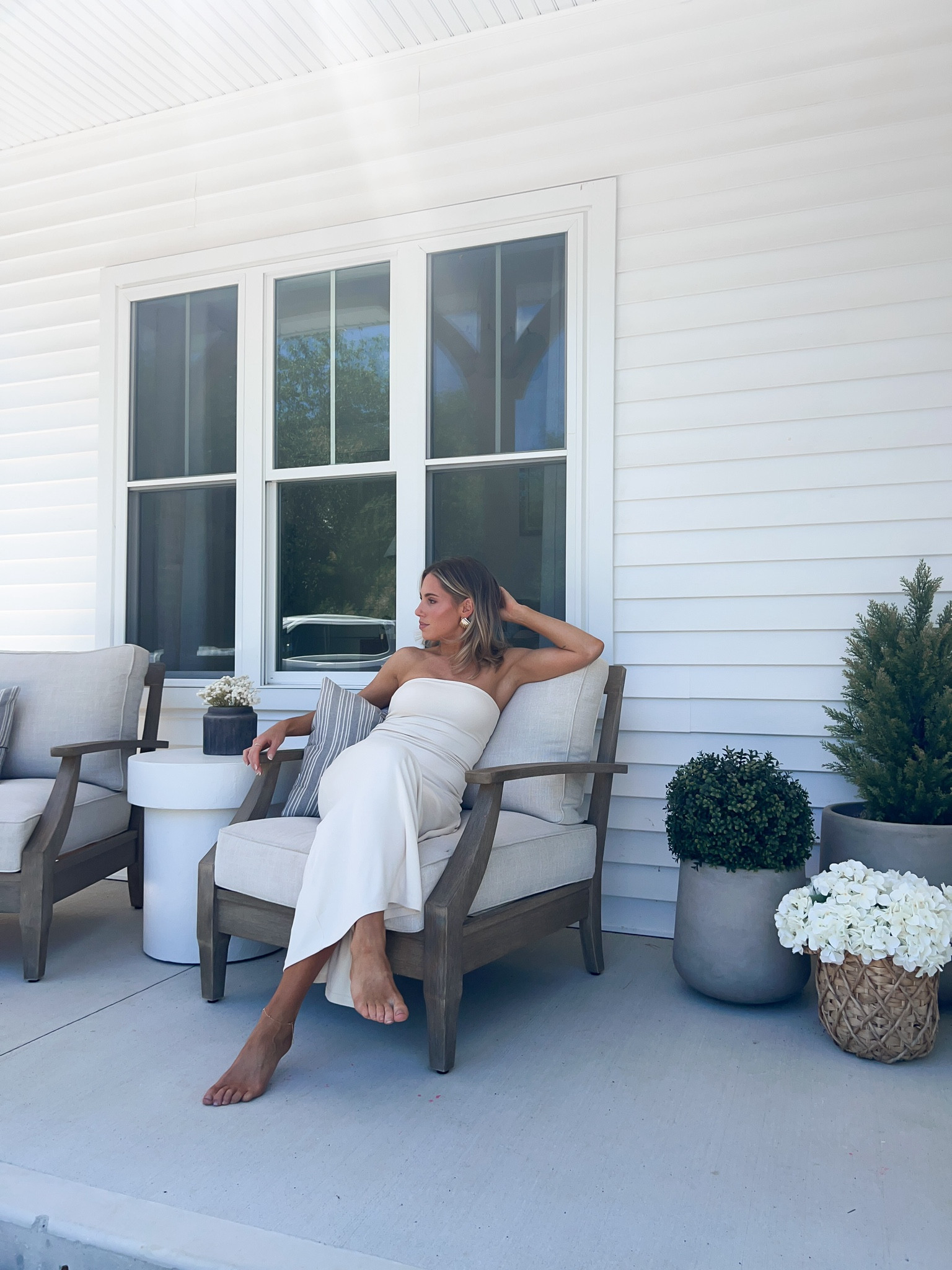 Our @wayfair porch decor & furniture was one of the best investments we made when we moved into our new house. #wayfairpartner Fast forward to a year later, & we have 0 regrets! The furniture has help up so nicely! It is very pet & family friendly, weather resistant & has been super easy to keep clean! 10/10 recommend👌🏻 #wayfair 

#LTKHome #LTKSeasonal #LTKFamily