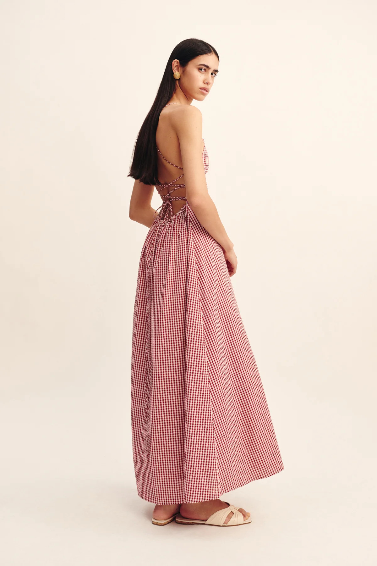 LORI DRESS - RED GINGHAM | POSSE (US)