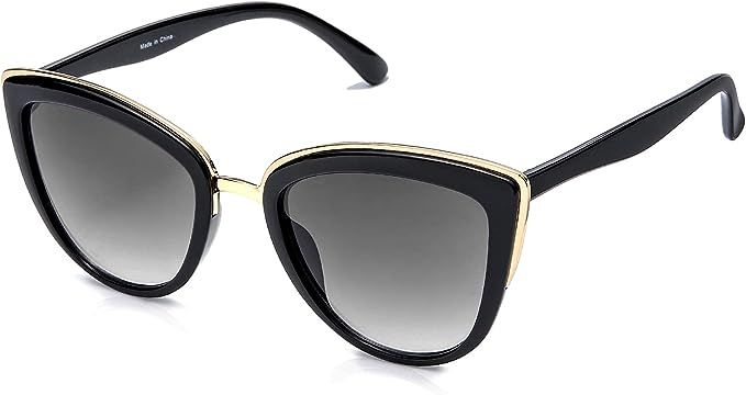 SKYWAY Retro Vintage Cat Eye Sunglasses for Women PC Metal Frame Classic Style UV Protection | Amazon (US)
