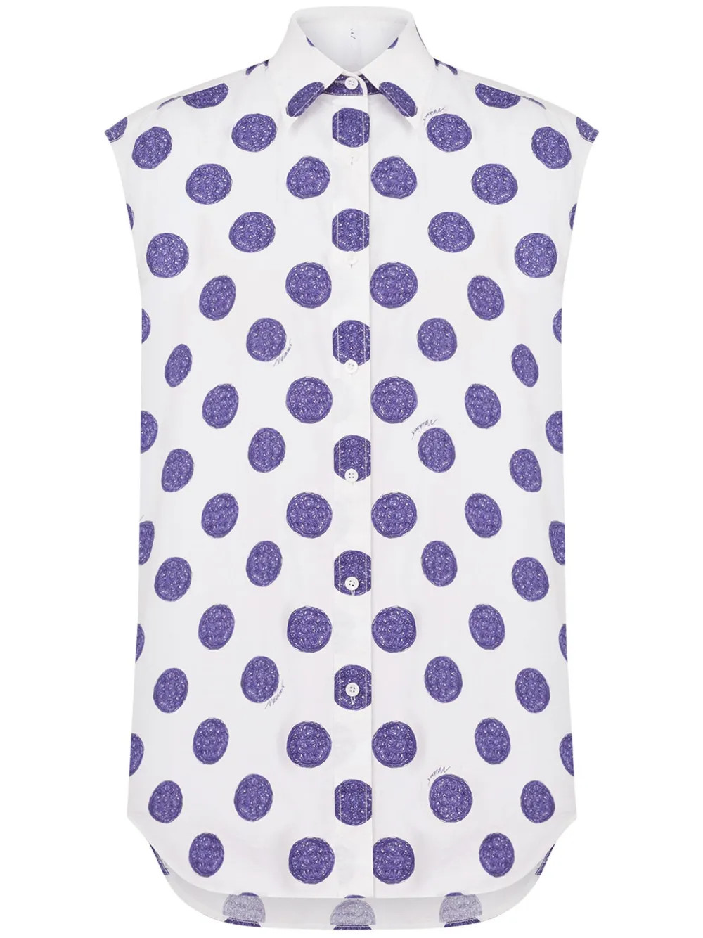 Moschino Polka dot-print Shirt | White | FARFETCH UK | Farfetch Global