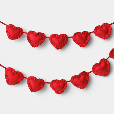 Valentine's Day Red Heart Garland - Threshold™ | Target