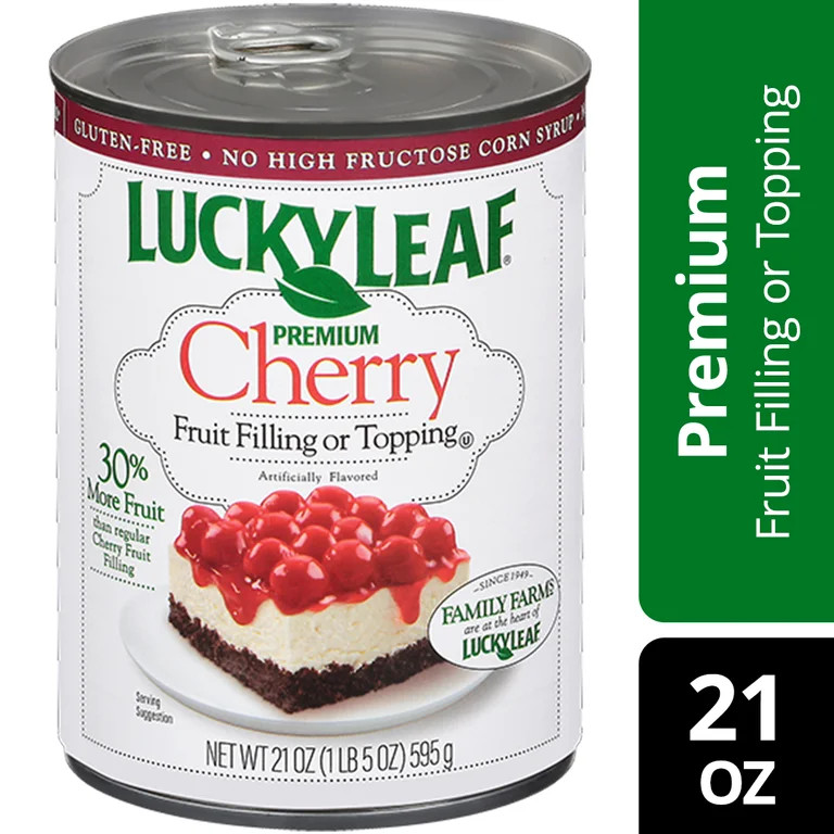 Lucky Leaf Premium Cherry Fruit Filling and Topping, 21 oz Can | Walmart (US)