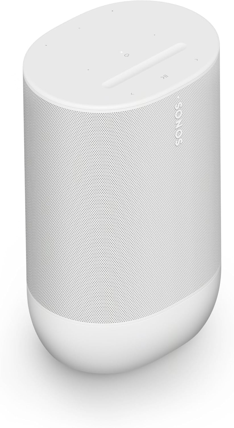Sonos Move 2 - White - Wireless Portable Bluetooth Speaker | Amazon (US)