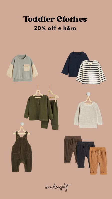 H&M has the cutest toddler stuff! I love to order basics from here too because they have the best deals on jogger & t-shirt packs! #toddler #toddlerclothes #toddlerstyle #toddlerboy 

#LTKbaby #LTKkids #LTKfamily