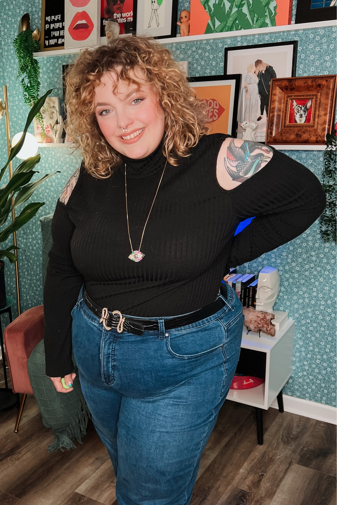 The right cold shoulder tops are cool and I stand by that 🖤

#LTKstyletip #LTKcurves #LTKunder50