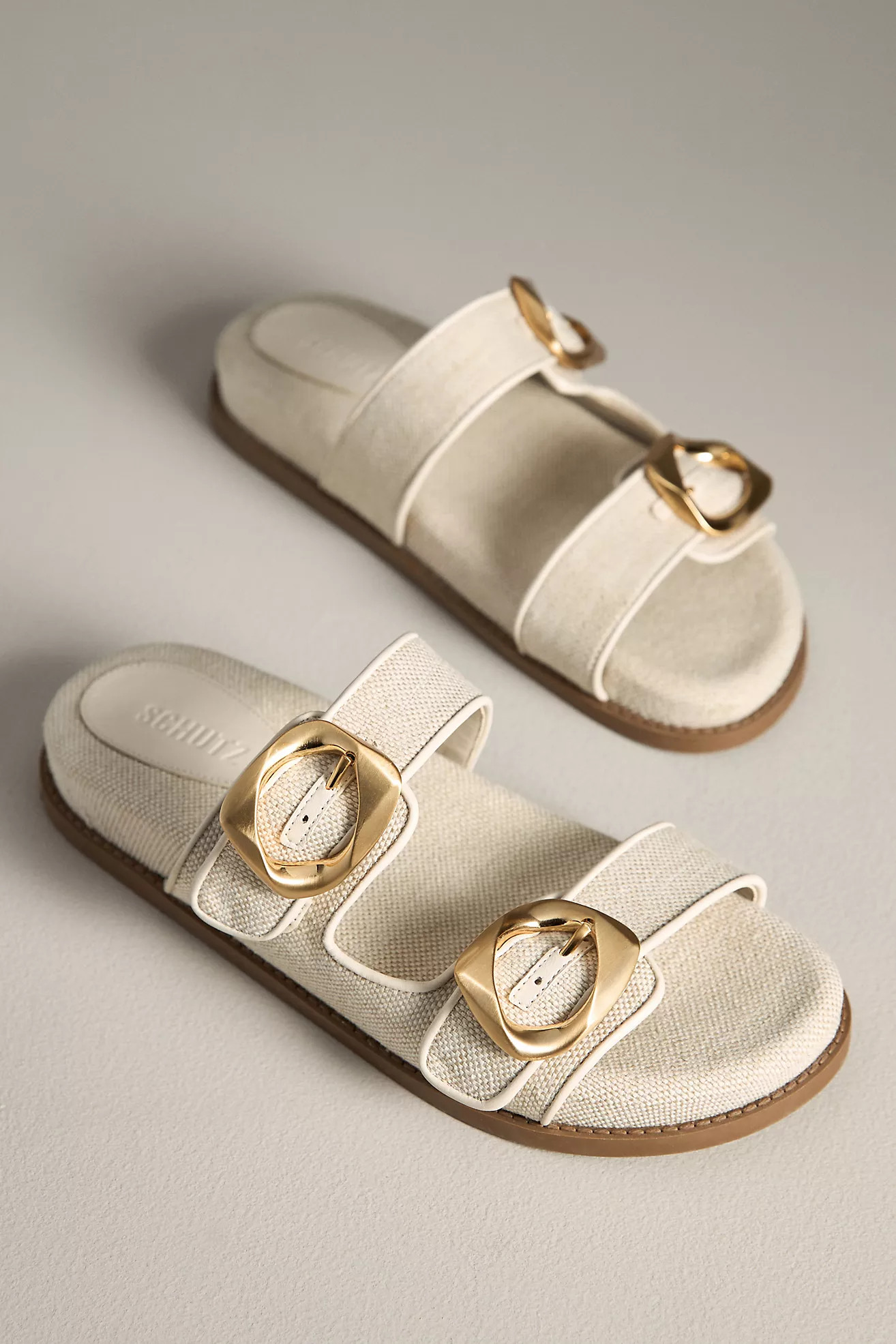 Schutz Olga Sporty Buckle Slide Sandals | Anthropologie (US)