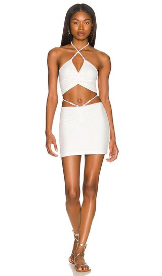 Wild Side Mini Dress in White | Revolve Clothing (Global)