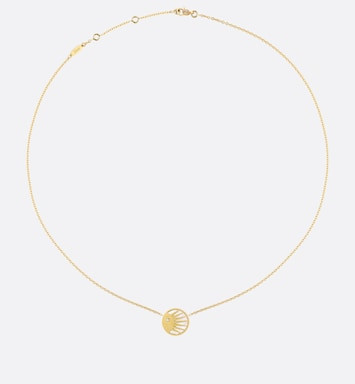 Rose Céleste Necklace Yellow and White Gold, Diamond, Onyx and Mother-of-pearl | DIOR | Dior Beauty (US)