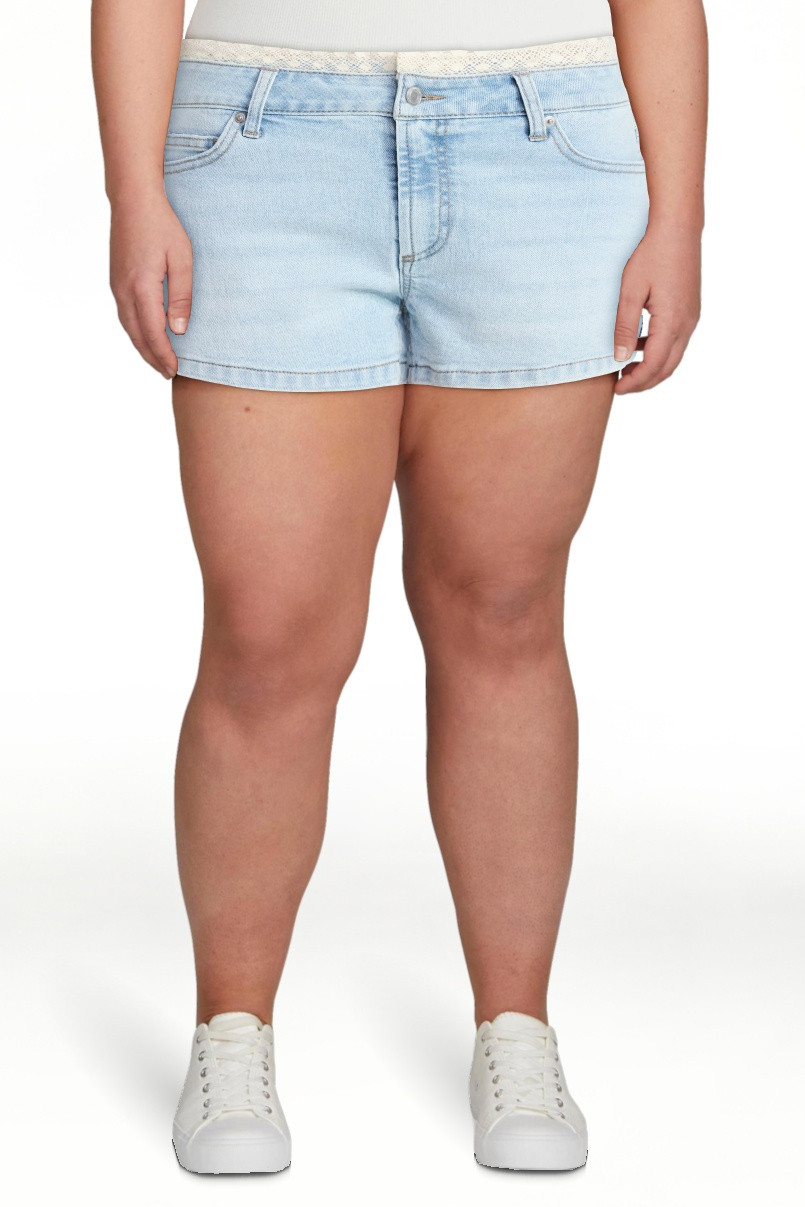 No Boundaries Elevated Denim Shorts, 3'' Inseam, Women's 00-18 | Walmart (US)