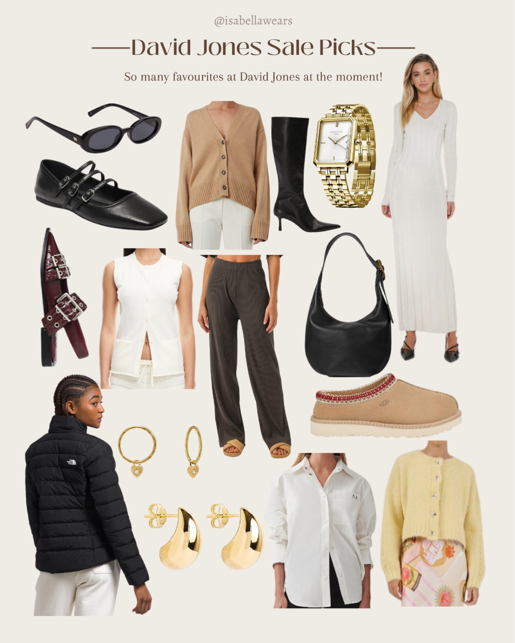 David jones is having a sale! Here’s some of my favourite picks at 25-30% off, the discount applies in the check out cart 🥰 happy shopping! 

#LTKaustralia #LTKwinter #LTKsale