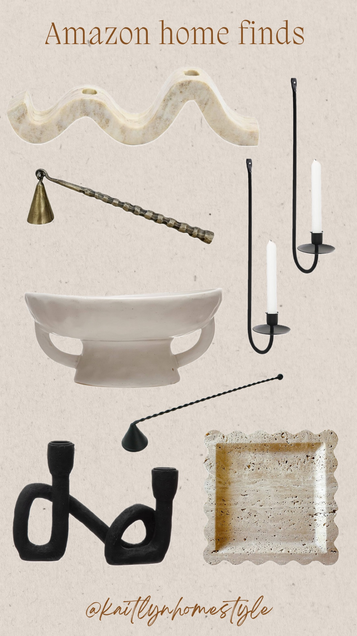 Favorite Amazon home finds. For the candle lovers, home decor. Candle snuffer, decorative bowl, decorative tray, candle holder, wall candle holder  

#LTKHome #LTKFindsUnder50 #LTKU