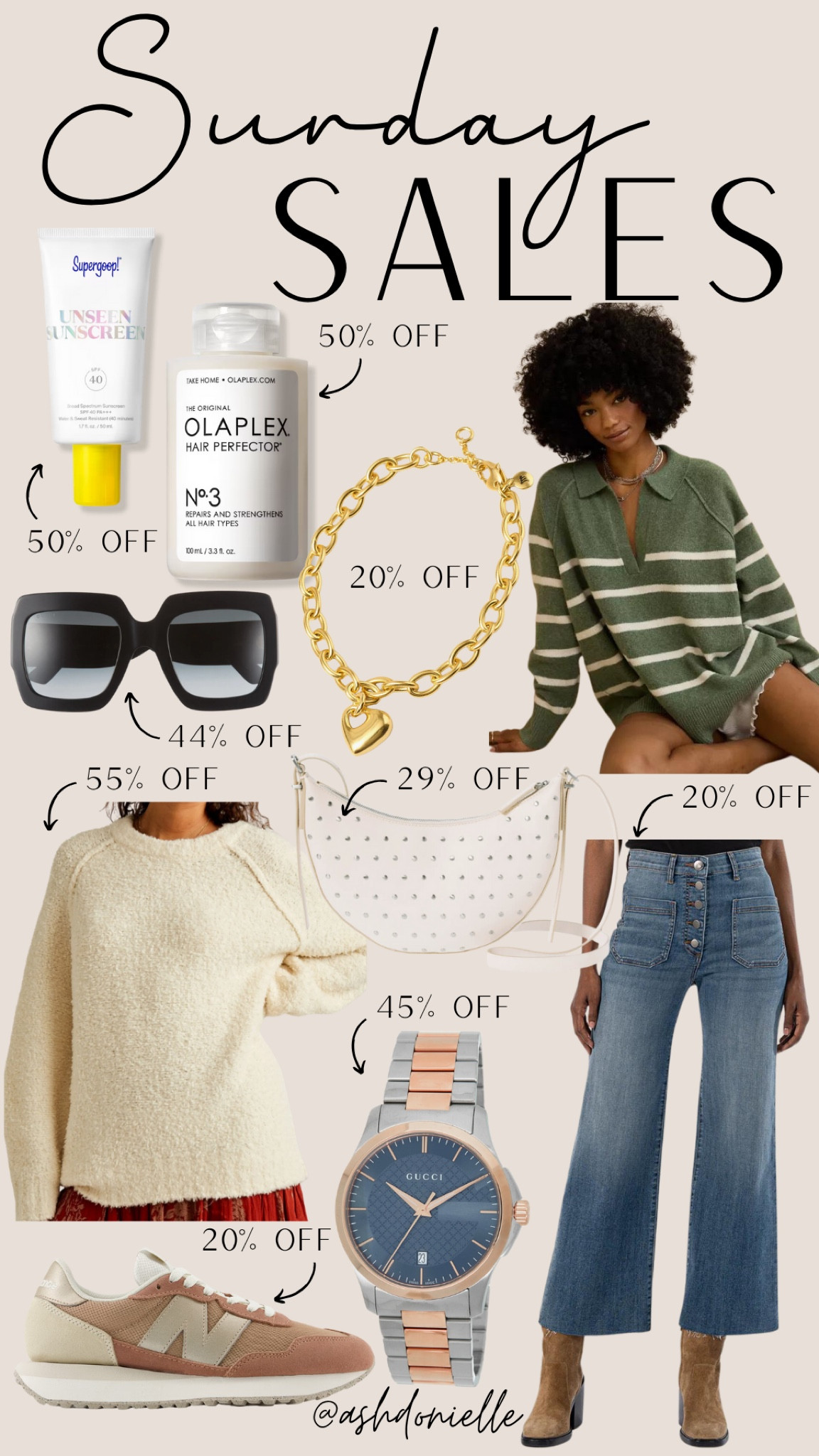 Sunday Sales!

sunday sales, deals of the day, fall fashion, fall sweaters, fall accessories, accessories on sale, hair care, skincare, sunglasses, fall purse, new balance

#LTKStyleTip #LTKSaleAlert #LTKSeasonal