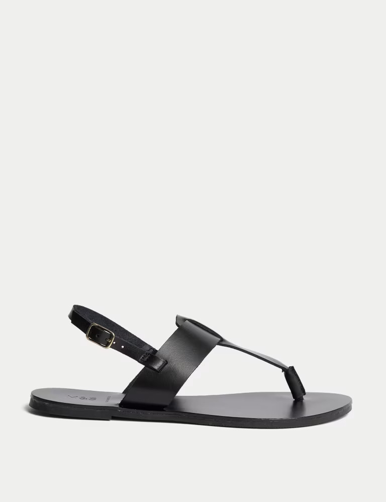 Leather Ankle Strap Toe Thong Sandals | Marks & Spencer (UK)