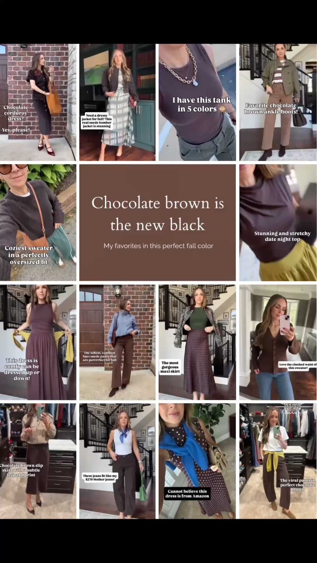 Chocolate brown is the new black!! 🤎🍂🍫🐻🟤👜

#LTKSeasonal