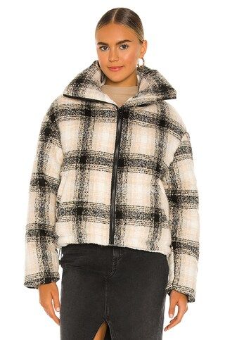 Apparis Marianny Puffer in Noir Plaid from Revolve.com | Revolve Clothing (Global)