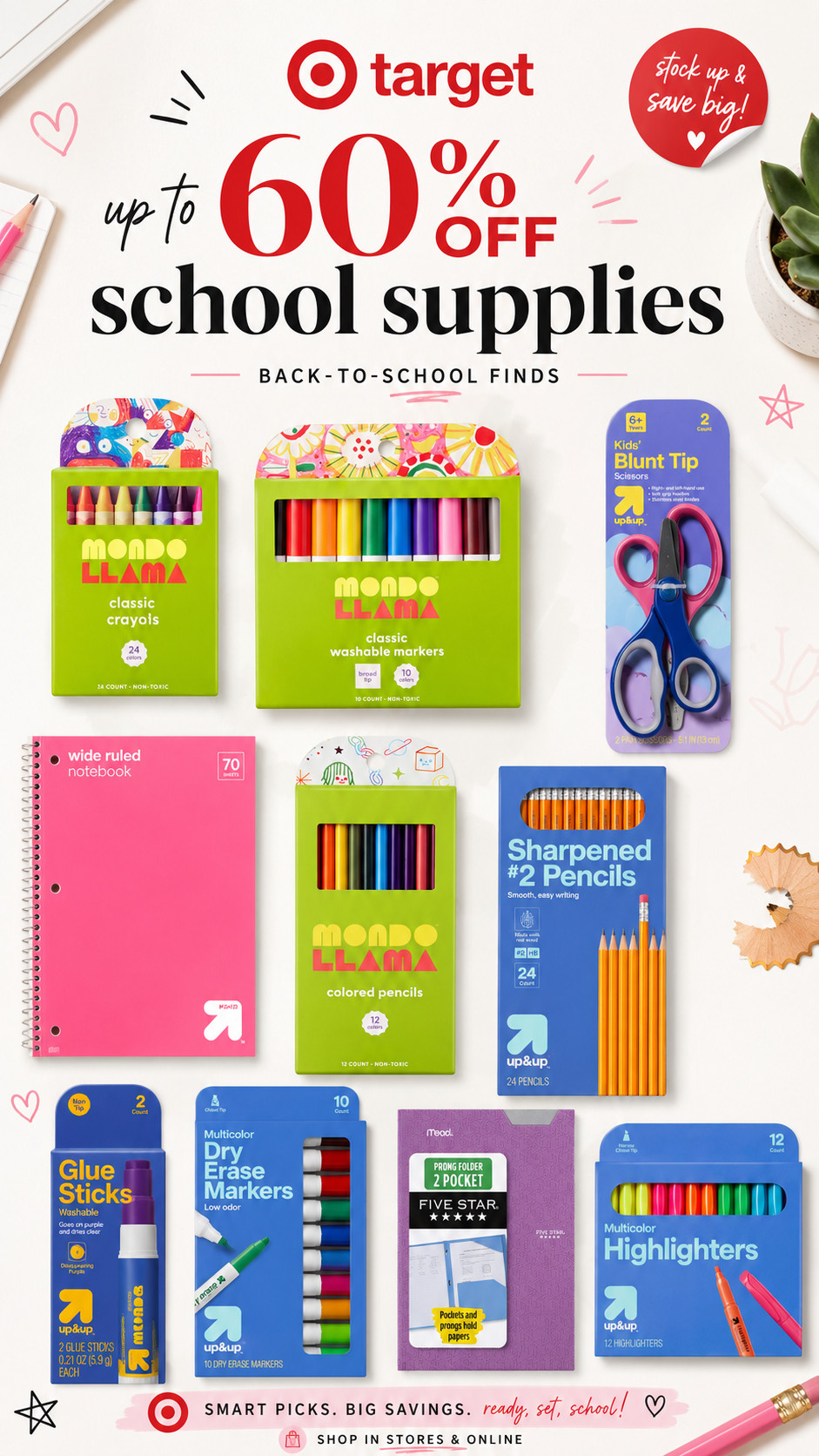 Target up to 60% off school supplies 

 #LTKmomlife #LTKSaleAlert #LTKKids