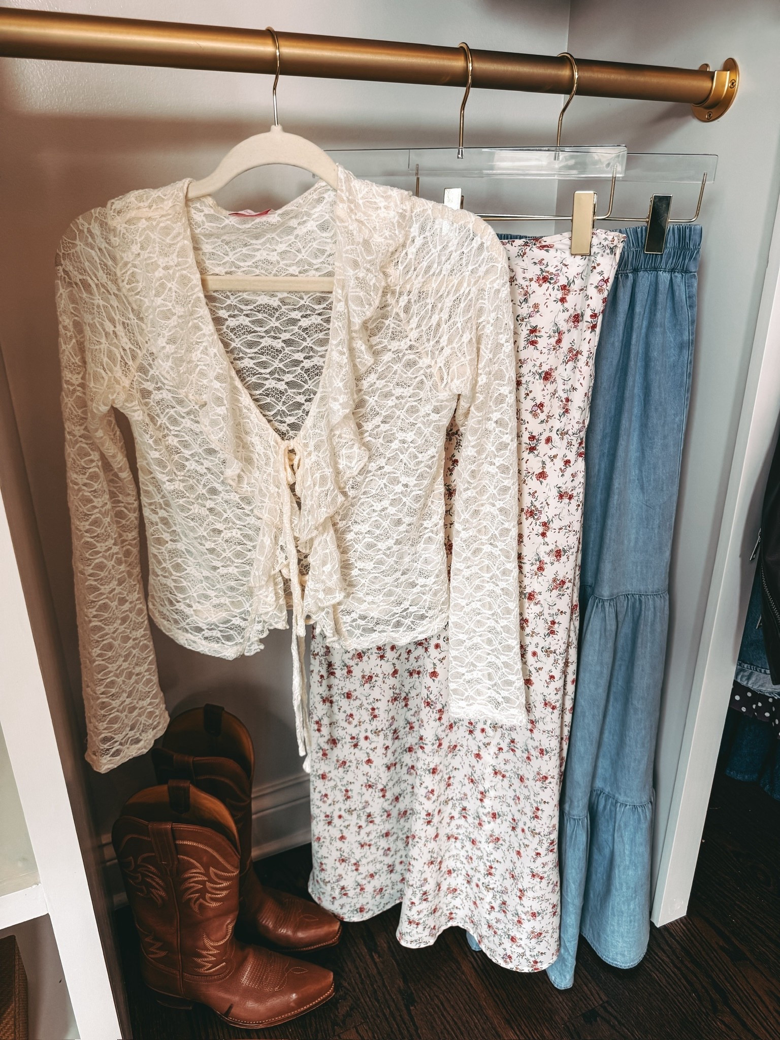 Pink Lily delivered for festival and concert season! These pieces are gorgeous! The lace top looks great with both the satin baby floral print skirt and the chambray maxi skirt. 

#LTKootd #LTKFestival #LTKTravel